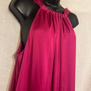 Grecian Draped Tiered Maxi Dress Twisted Straps Flowy Summer with POCKETS!!